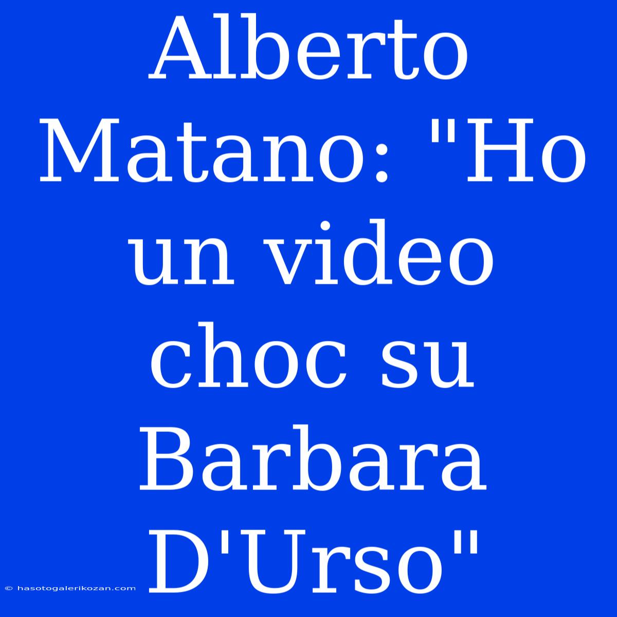 Alberto Matano: 