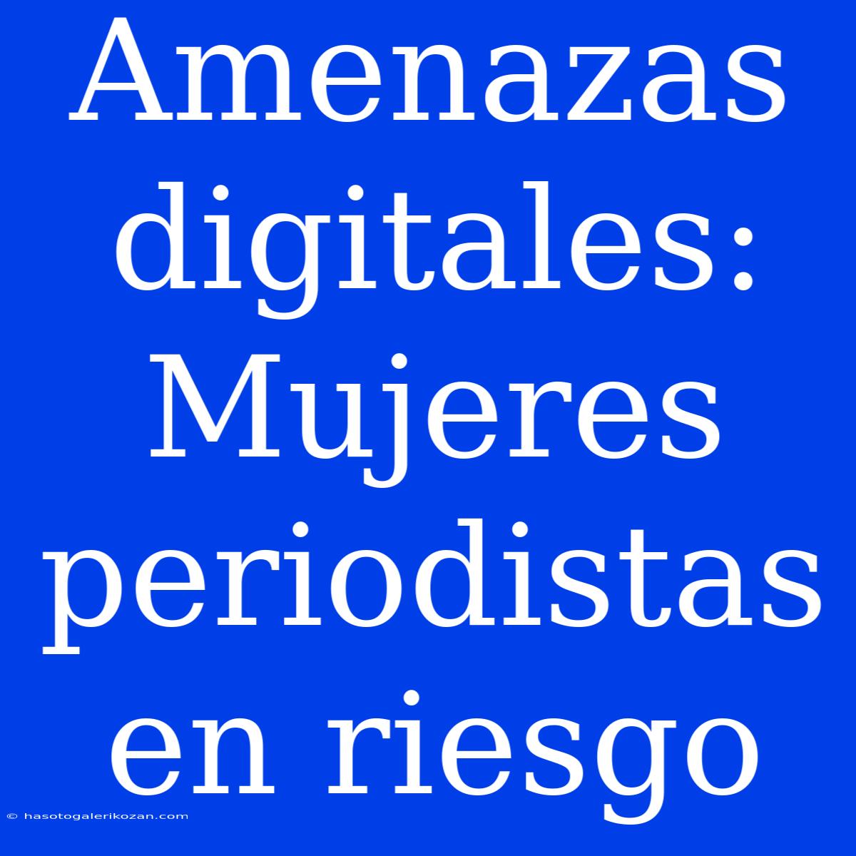 Amenazas Digitales: Mujeres Periodistas En Riesgo