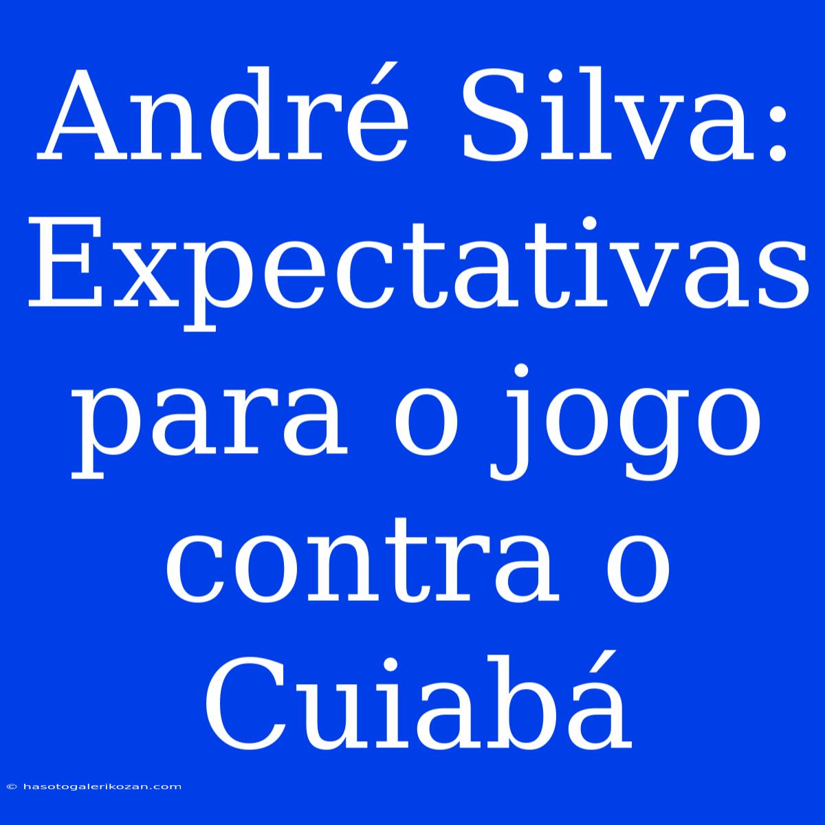 André Silva: Expectativas Para O Jogo Contra O Cuiabá