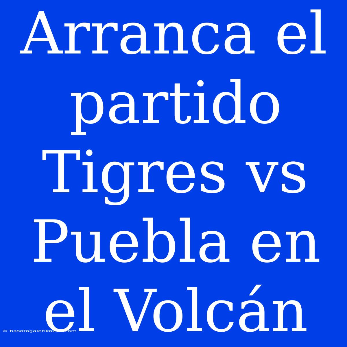 Arranca El Partido Tigres Vs Puebla En El Volcán