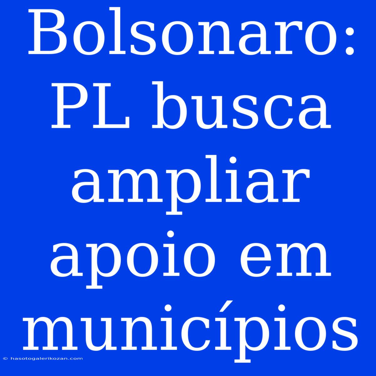 Bolsonaro: PL Busca Ampliar Apoio Em Municípios