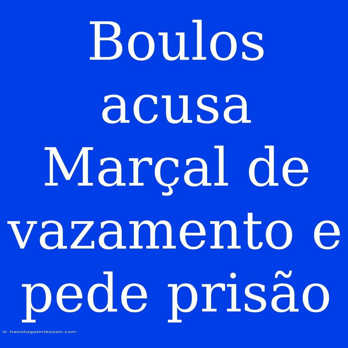 Boulos Acusa Marçal De Vazamento E Pede Prisão 