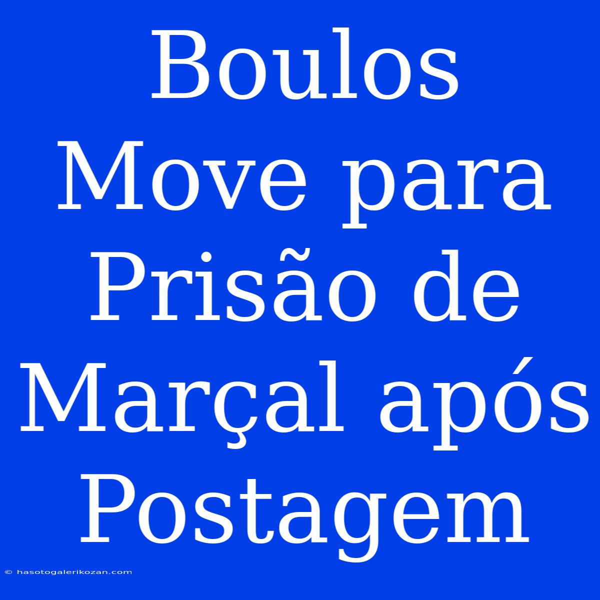 Boulos Move Para Prisão De Marçal Após Postagem