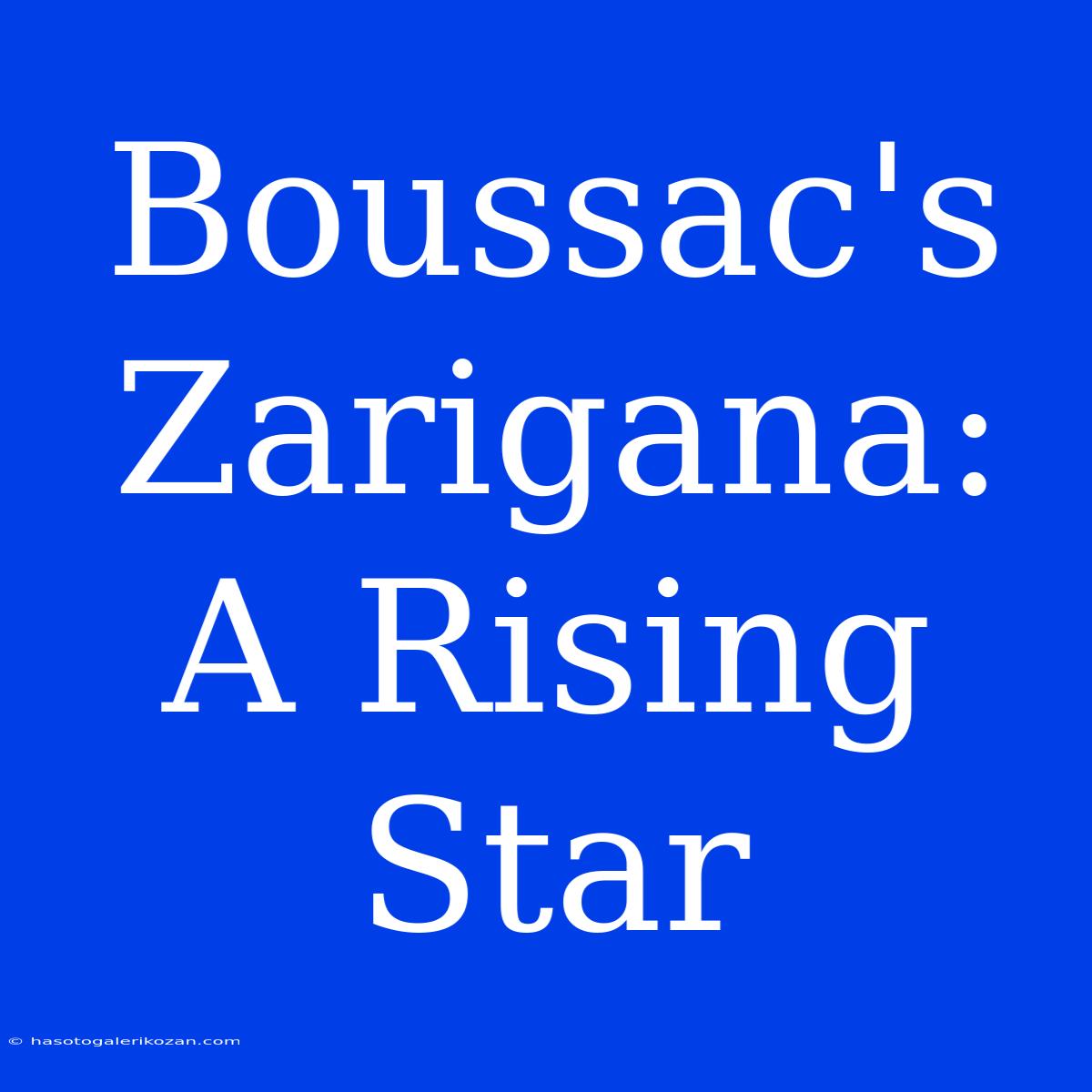 Boussac's Zarigana: A Rising Star