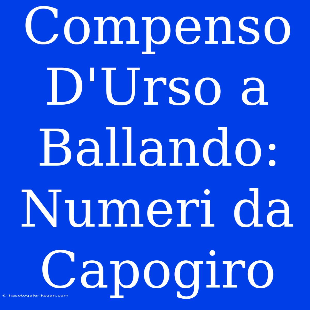 Compenso D'Urso A Ballando:  Numeri Da Capogiro