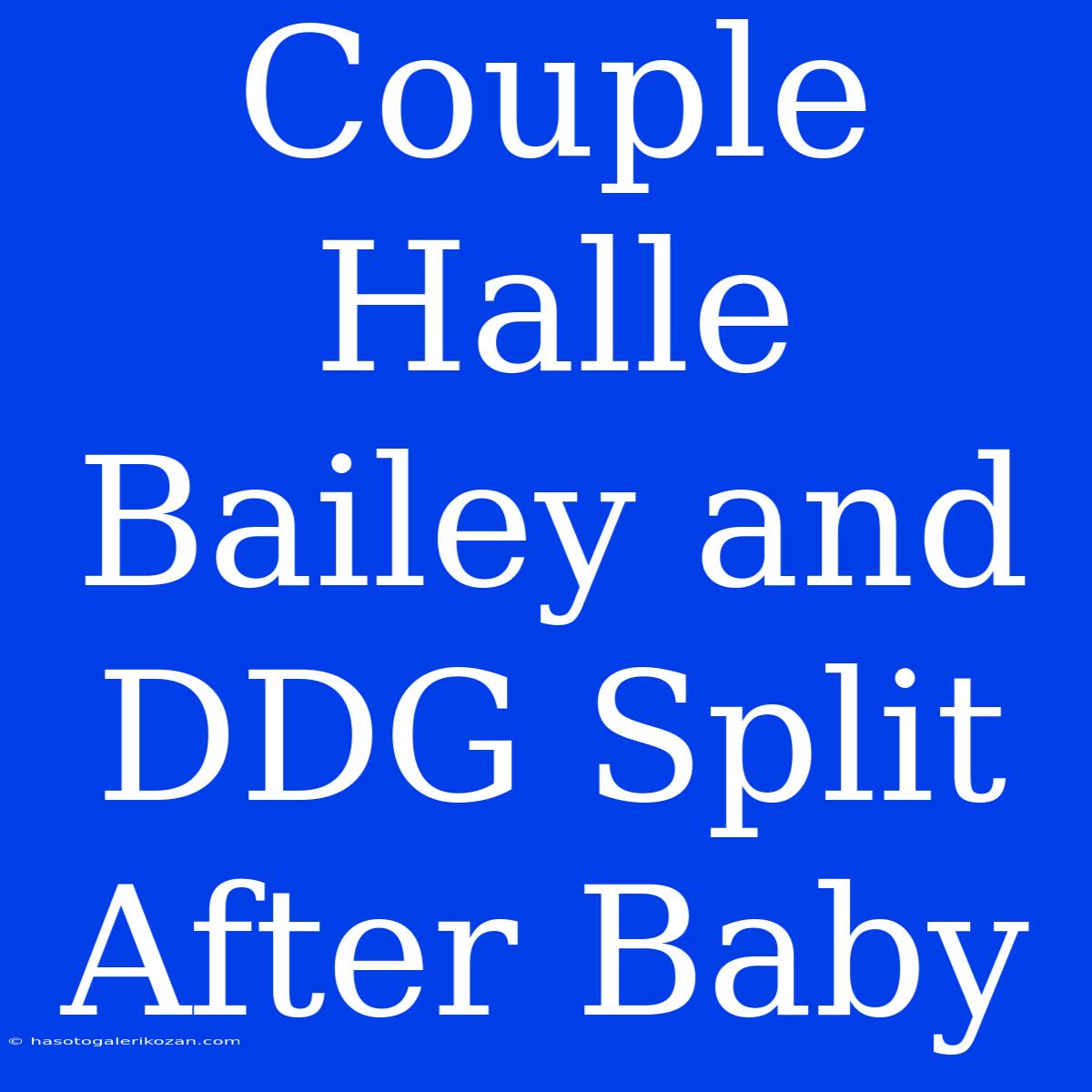 Couple Halle Bailey And DDG Split After Baby