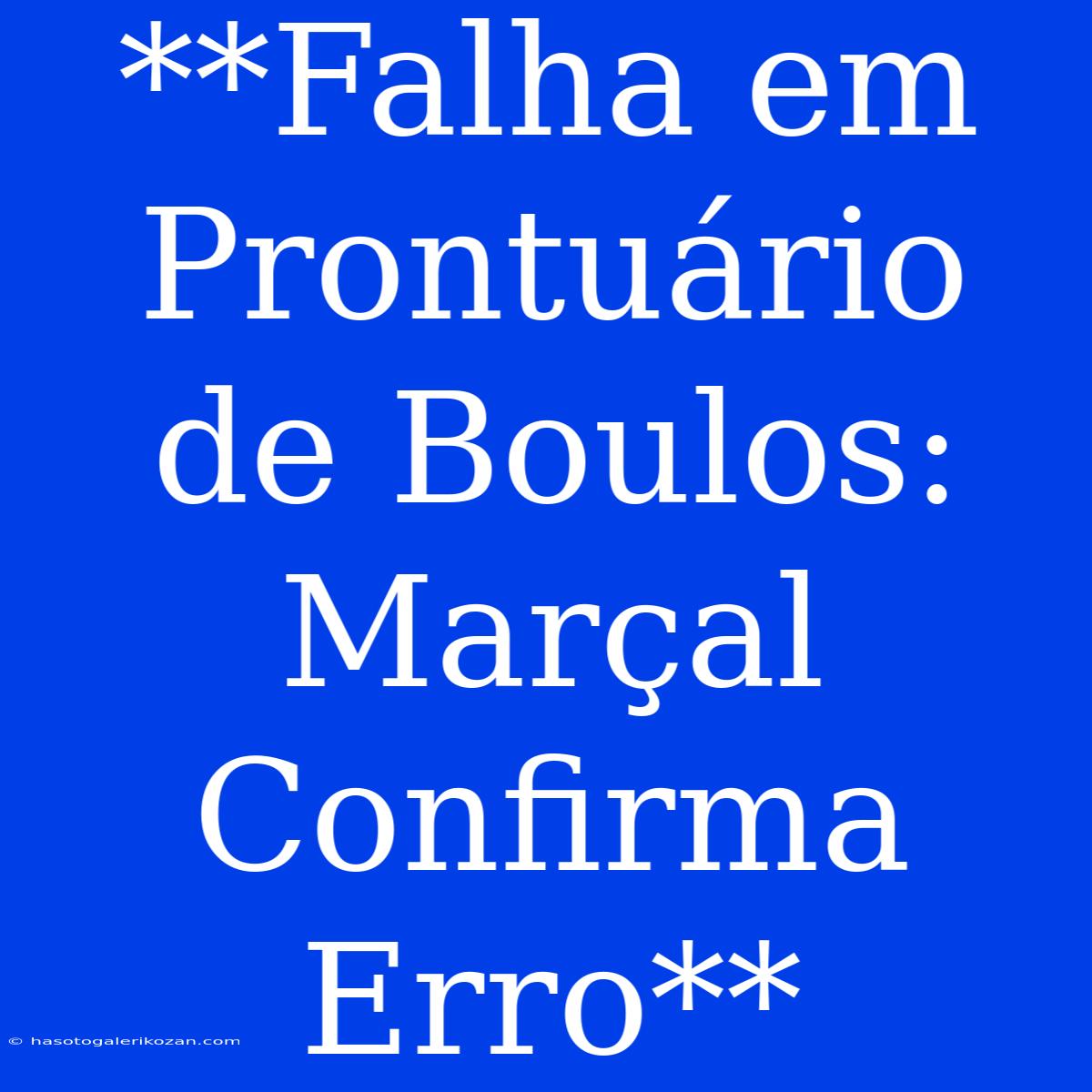 **Falha Em Prontuário De Boulos: Marçal Confirma Erro**