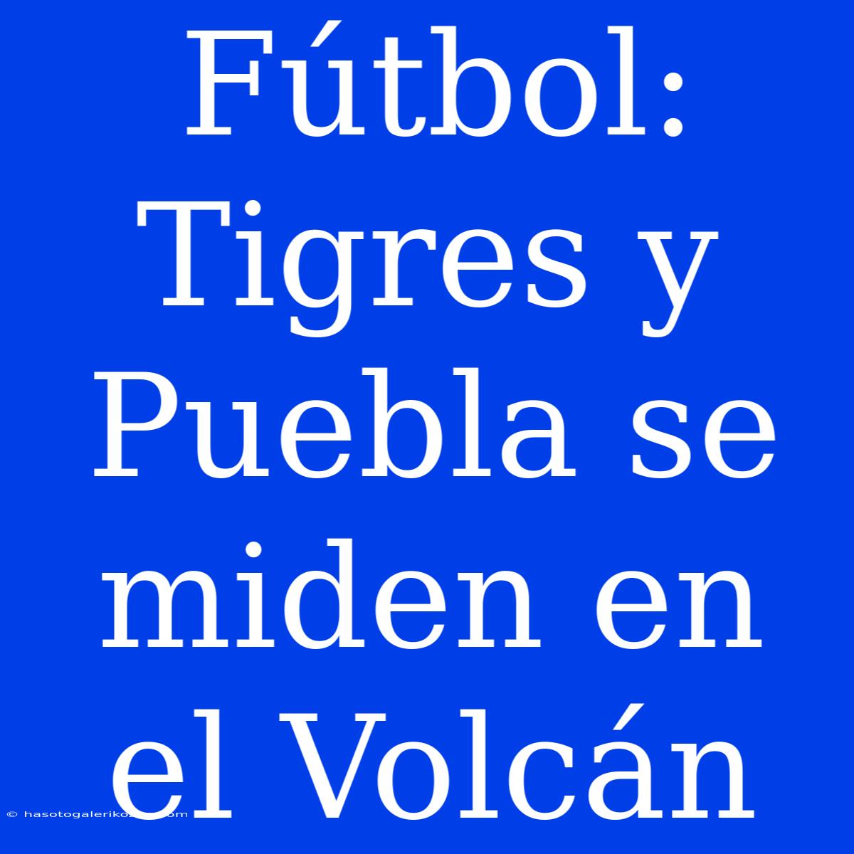 Fútbol: Tigres Y Puebla Se Miden En El Volcán