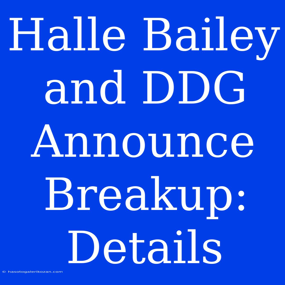 Halle Bailey And DDG Announce Breakup: Details