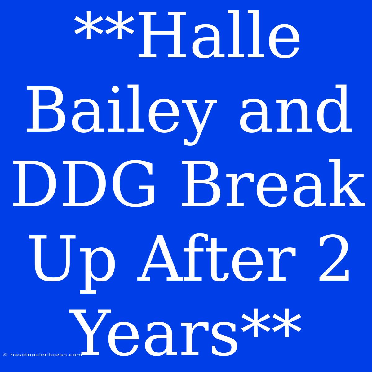 **Halle Bailey And DDG Break Up After 2 Years**