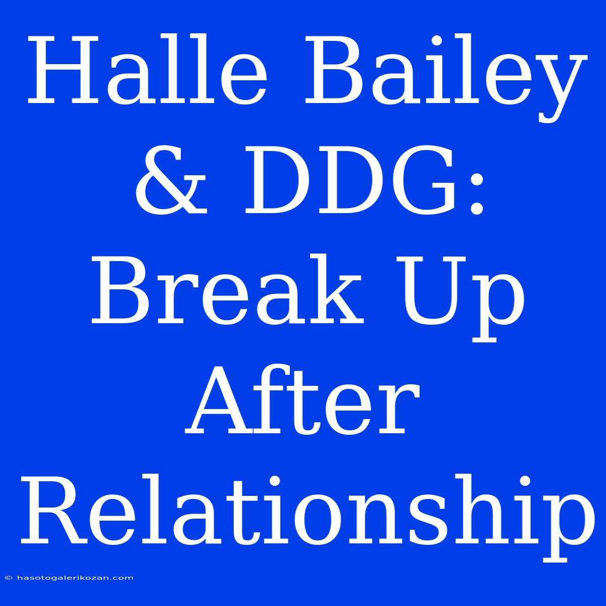 Halle Bailey & DDG:  Break Up After Relationship 