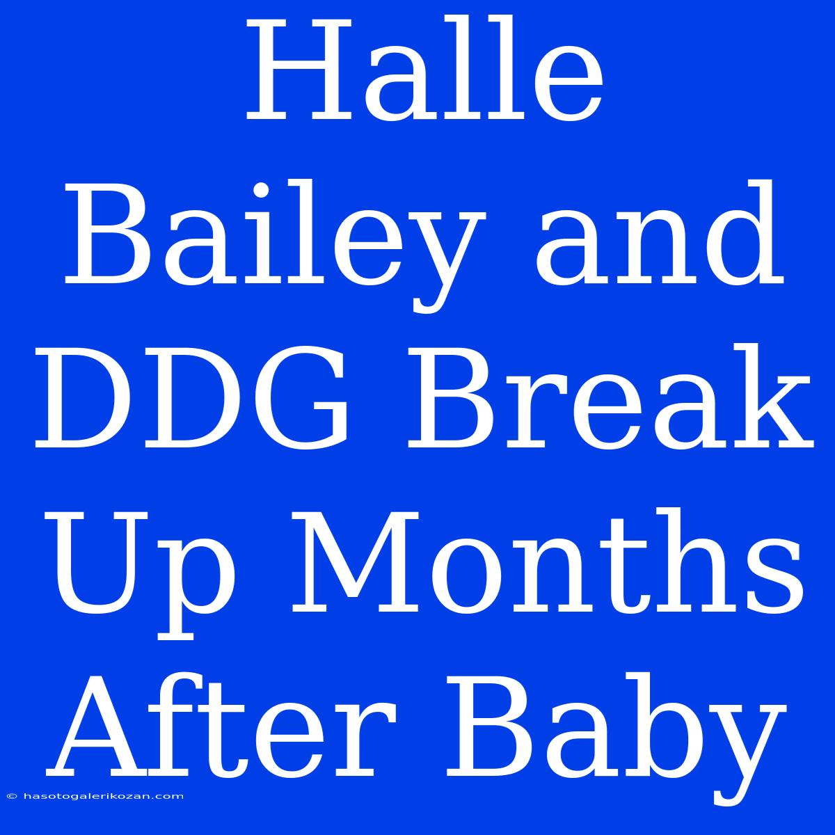 Halle Bailey And DDG Break Up Months After Baby