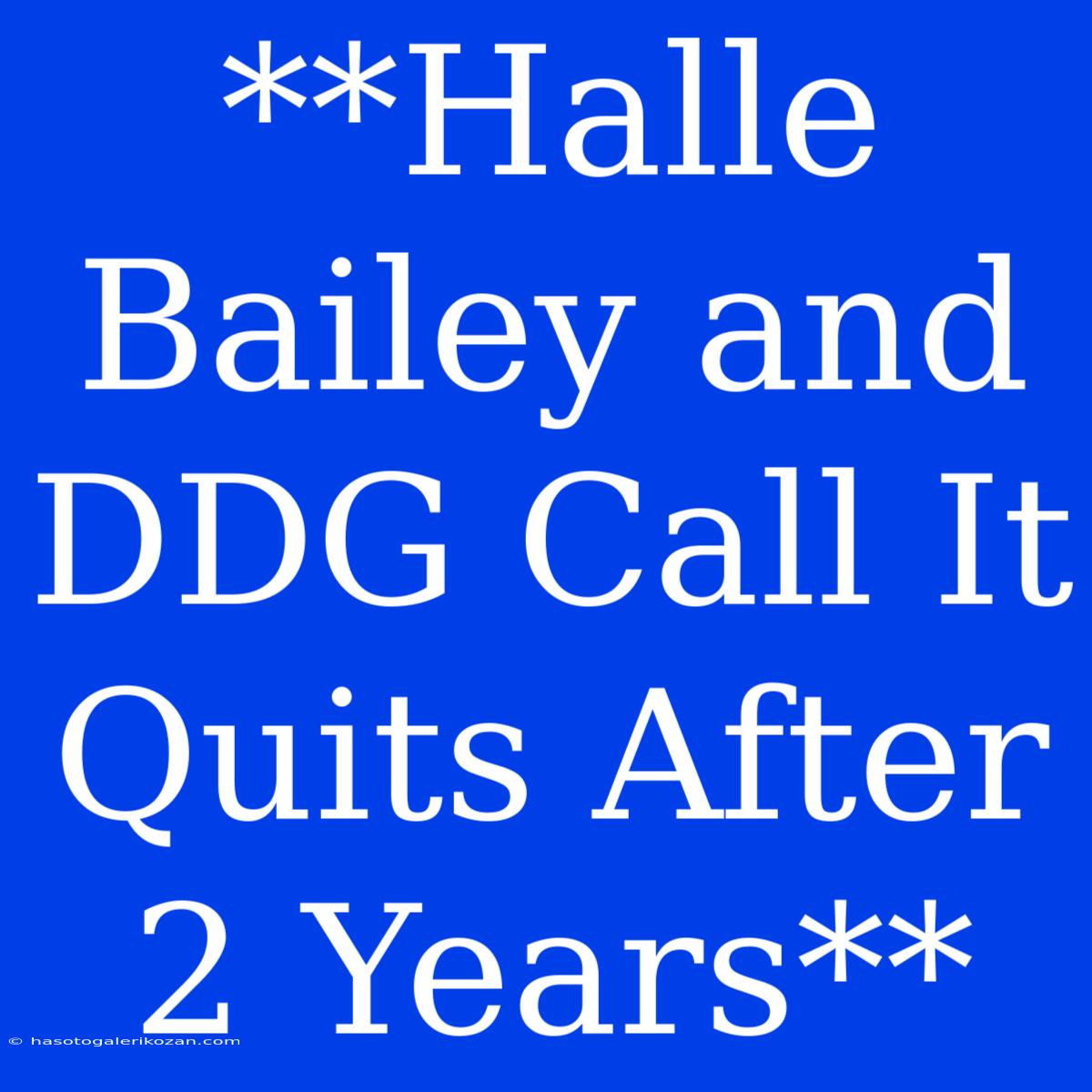 **Halle Bailey And DDG Call It Quits After 2 Years**