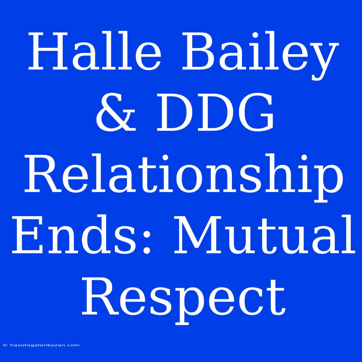 Halle Bailey & DDG  Relationship Ends: Mutual Respect