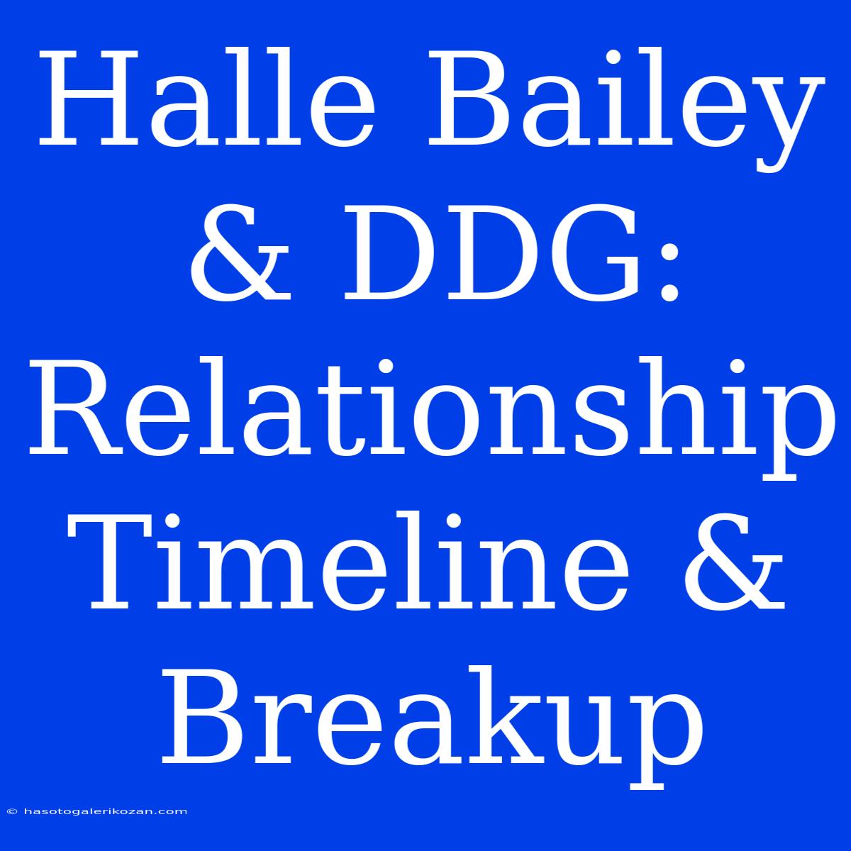 Halle Bailey & DDG: Relationship Timeline & Breakup