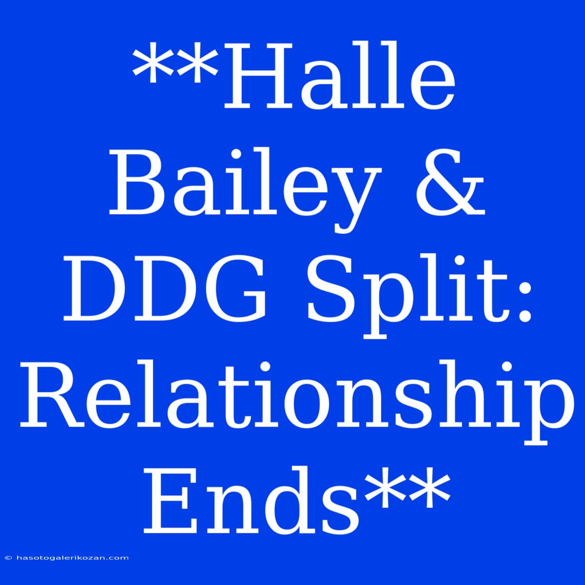 **Halle Bailey & DDG Split: Relationship Ends**