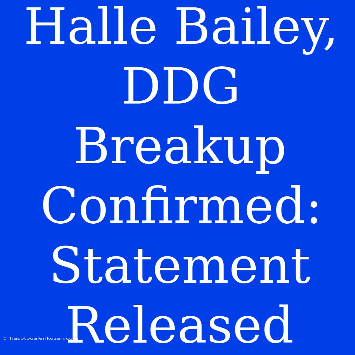 Halle Bailey, DDG Breakup Confirmed:  Statement Released