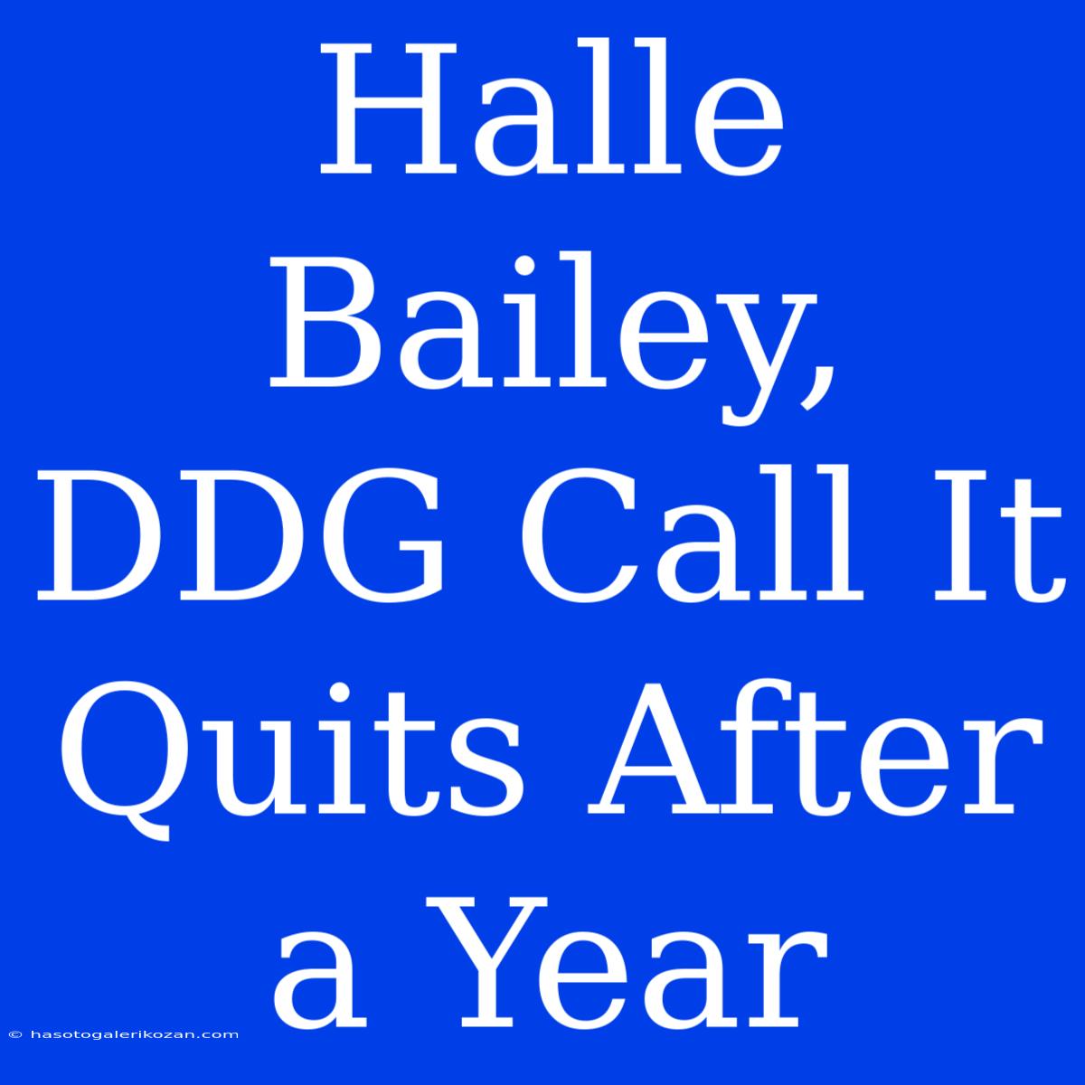 Halle Bailey, DDG Call It Quits After A Year 