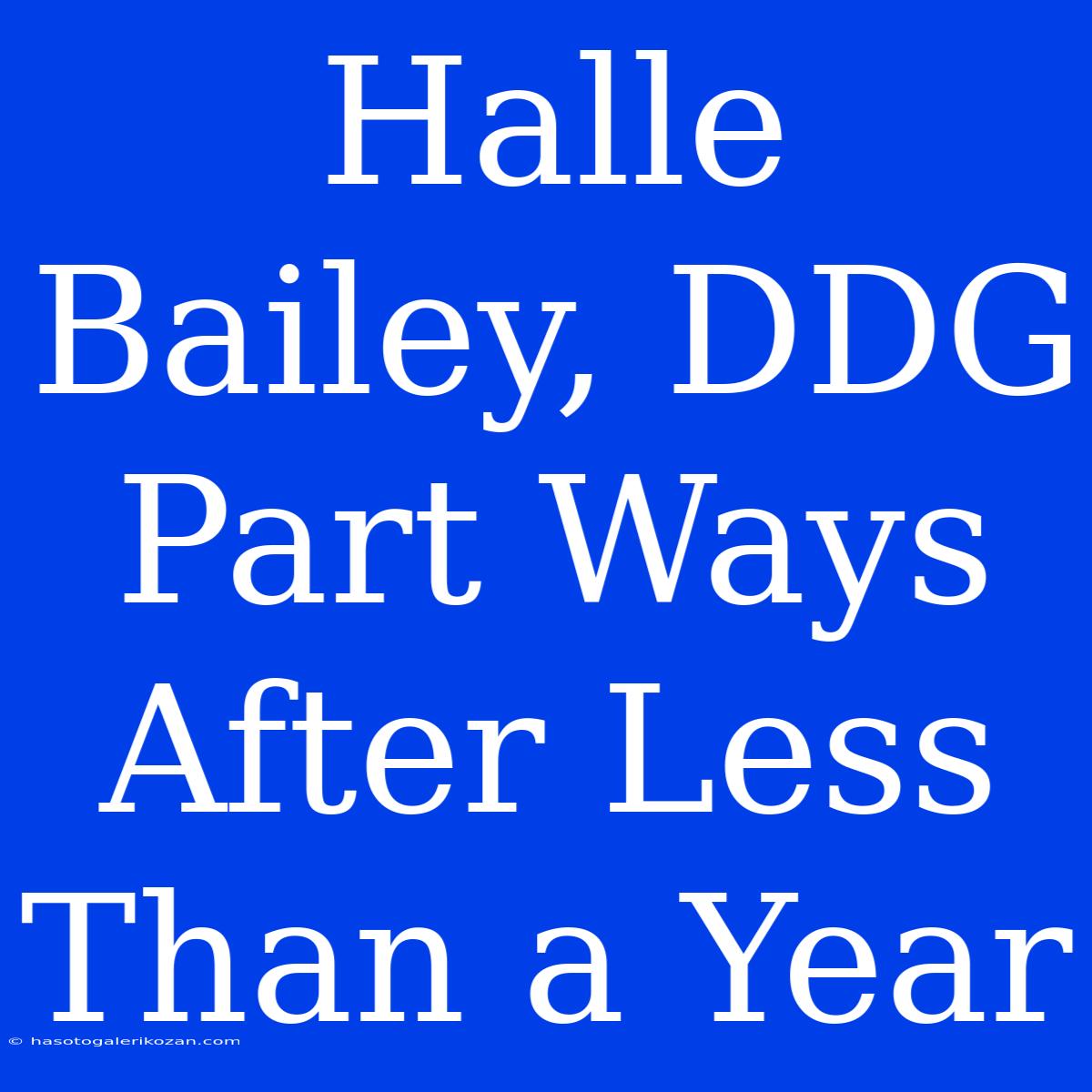 Halle Bailey, DDG Part Ways After Less Than A Year 