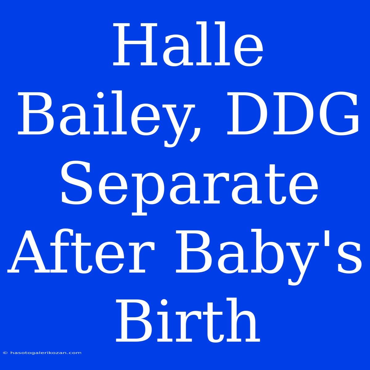 Halle Bailey, DDG Separate After Baby's Birth