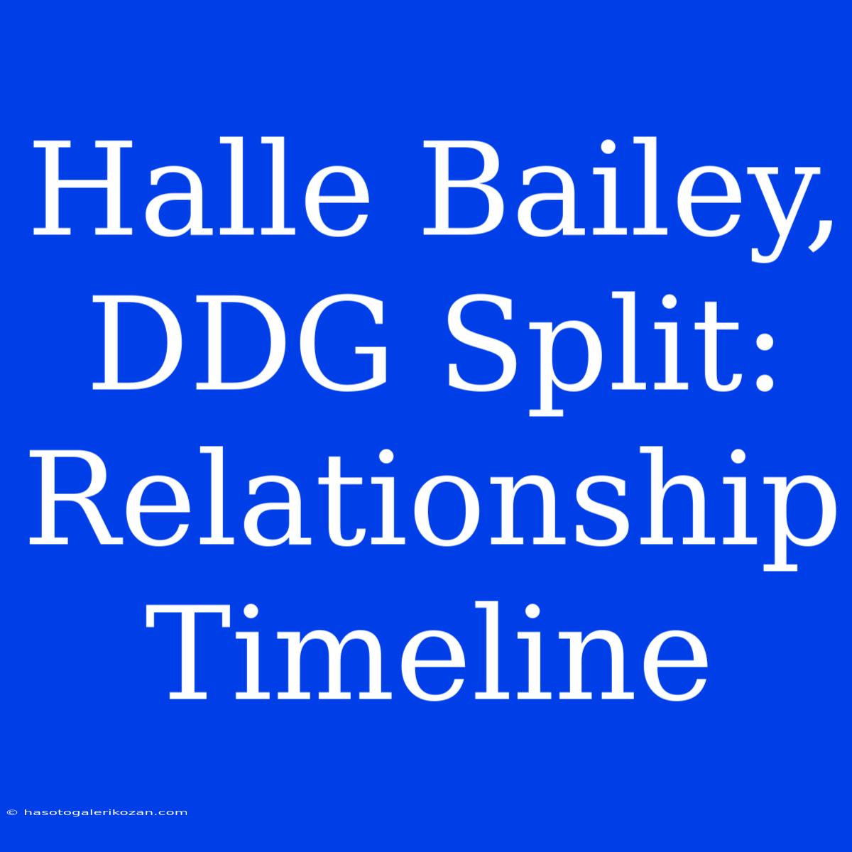 Halle Bailey, DDG Split: Relationship Timeline