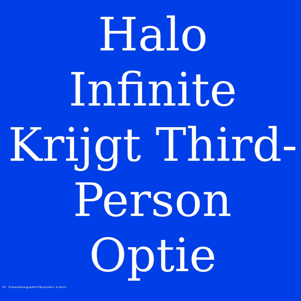 Halo Infinite Krijgt Third-Person Optie