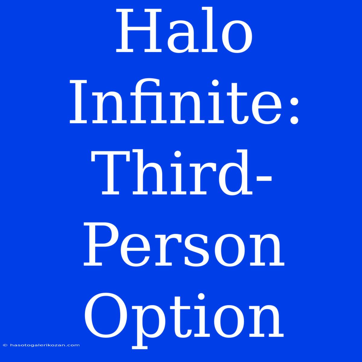 Halo Infinite: Third-Person Option