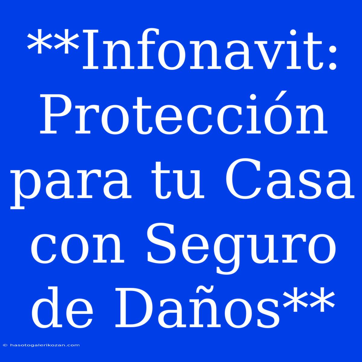 **Infonavit: Protección Para Tu Casa Con Seguro De Daños** 