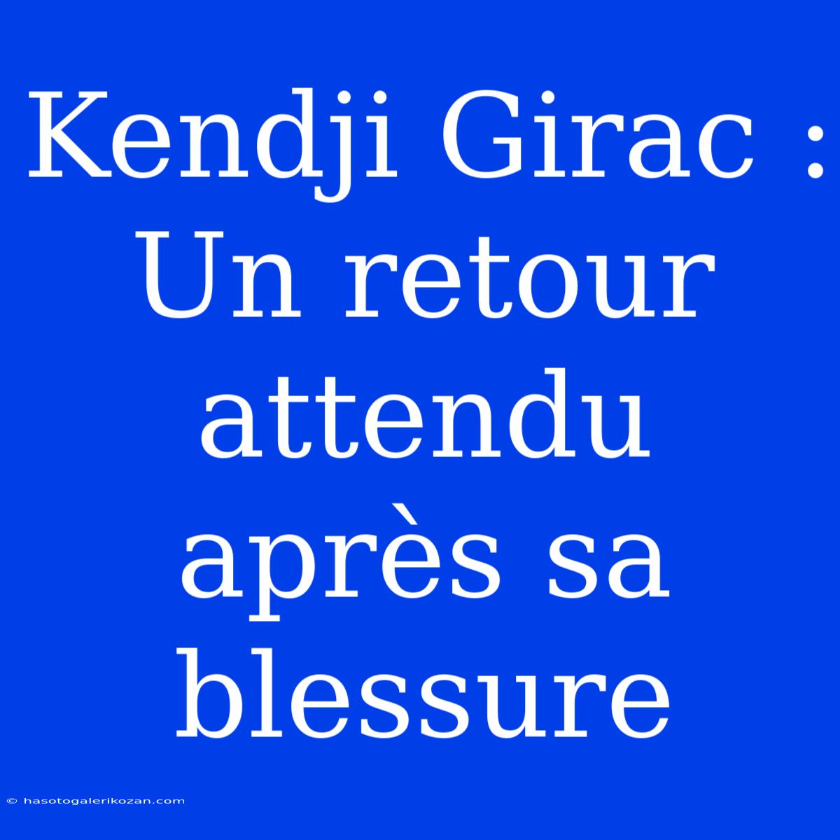 Kendji Girac : Un Retour Attendu Après Sa Blessure