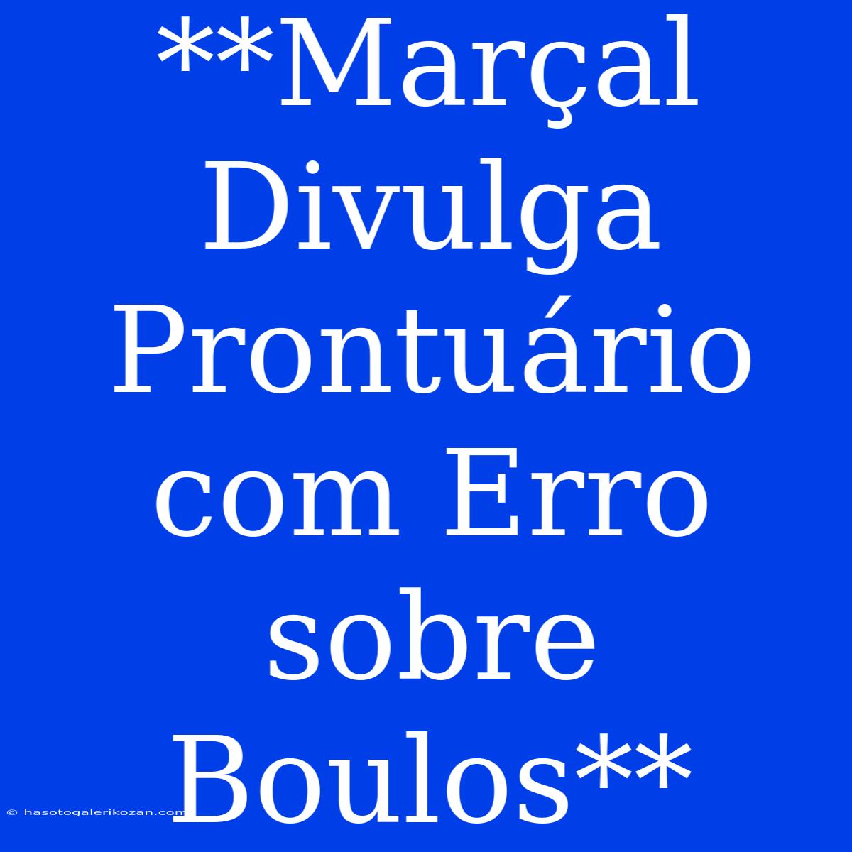 **Marçal Divulga Prontuário Com Erro Sobre Boulos**