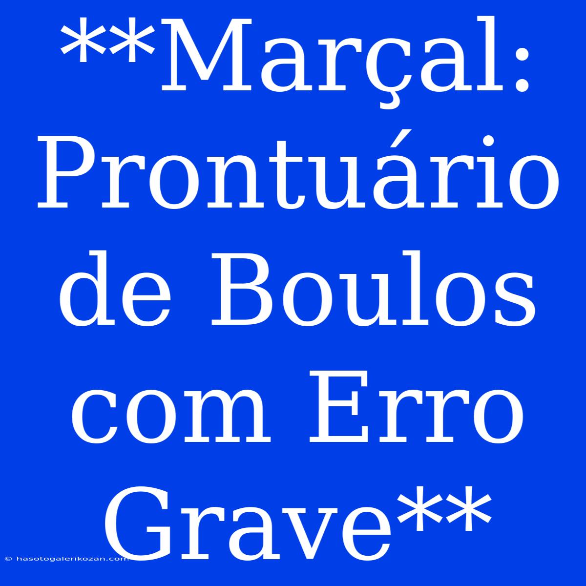 **Marçal: Prontuário De Boulos Com Erro Grave** 