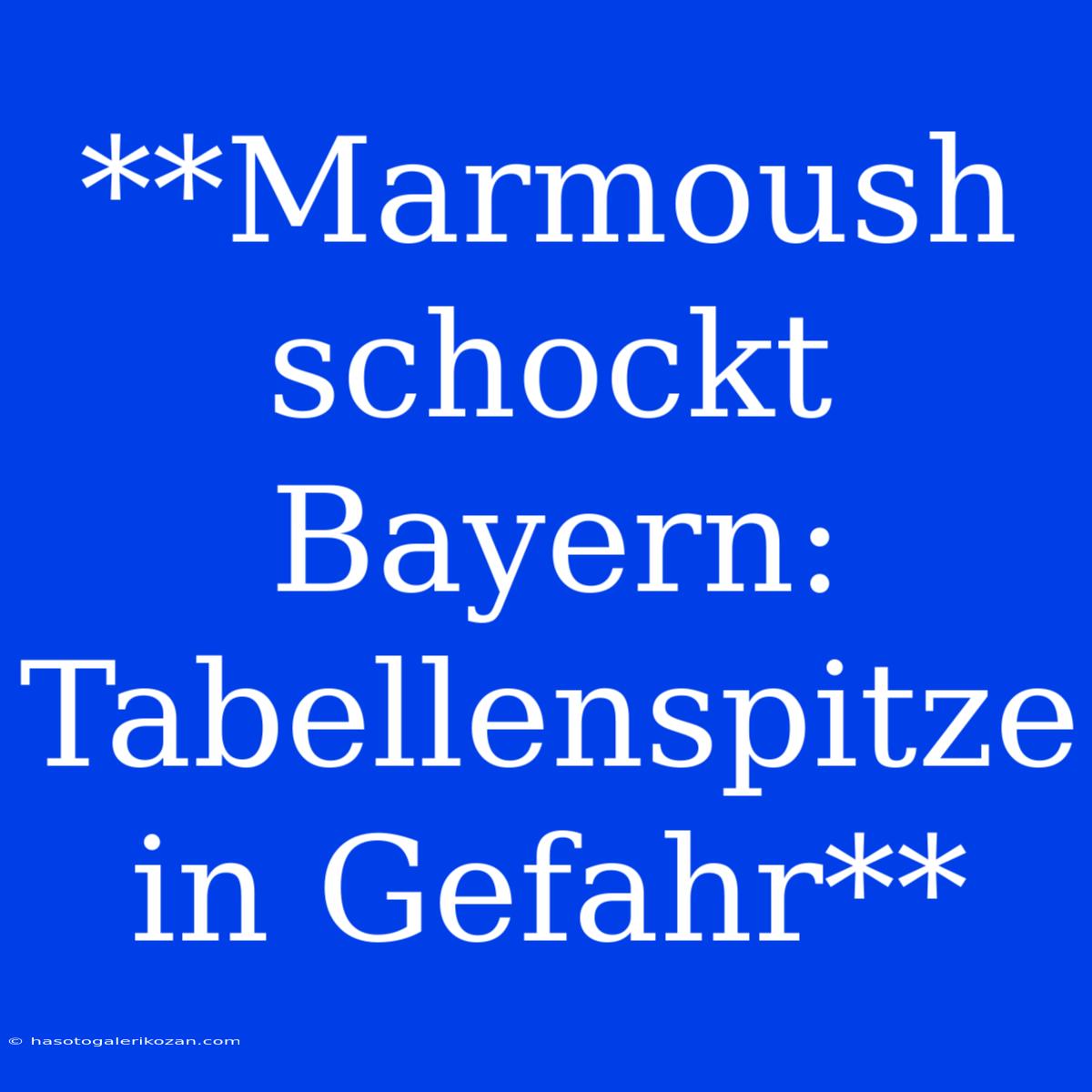 **Marmoush Schockt Bayern: Tabellenspitze In Gefahr**