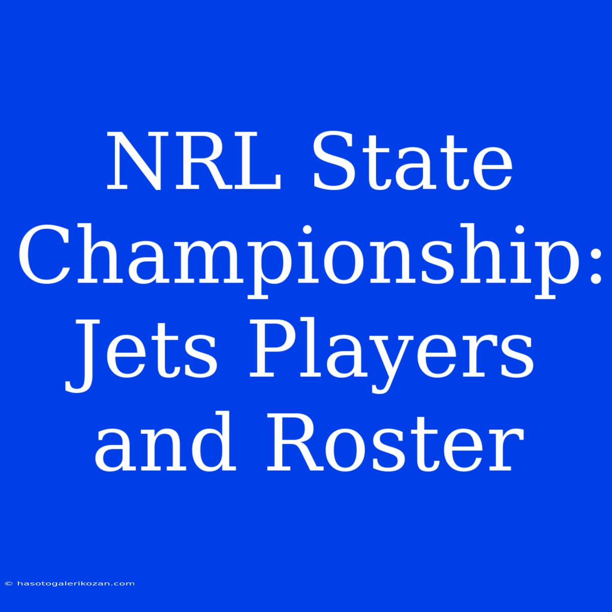 NRL State Championship: Jets Players And Roster 