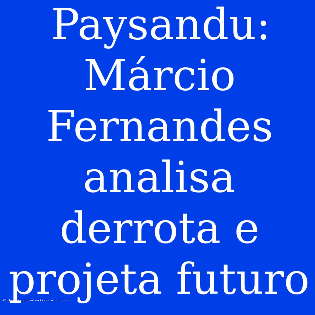 Paysandu: Márcio Fernandes Analisa Derrota E Projeta Futuro