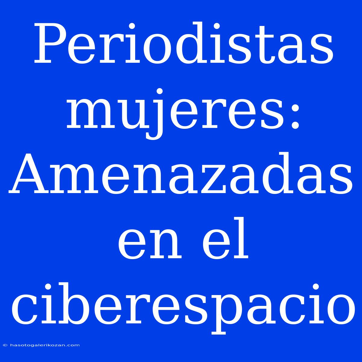 Periodistas Mujeres: Amenazadas En El Ciberespacio