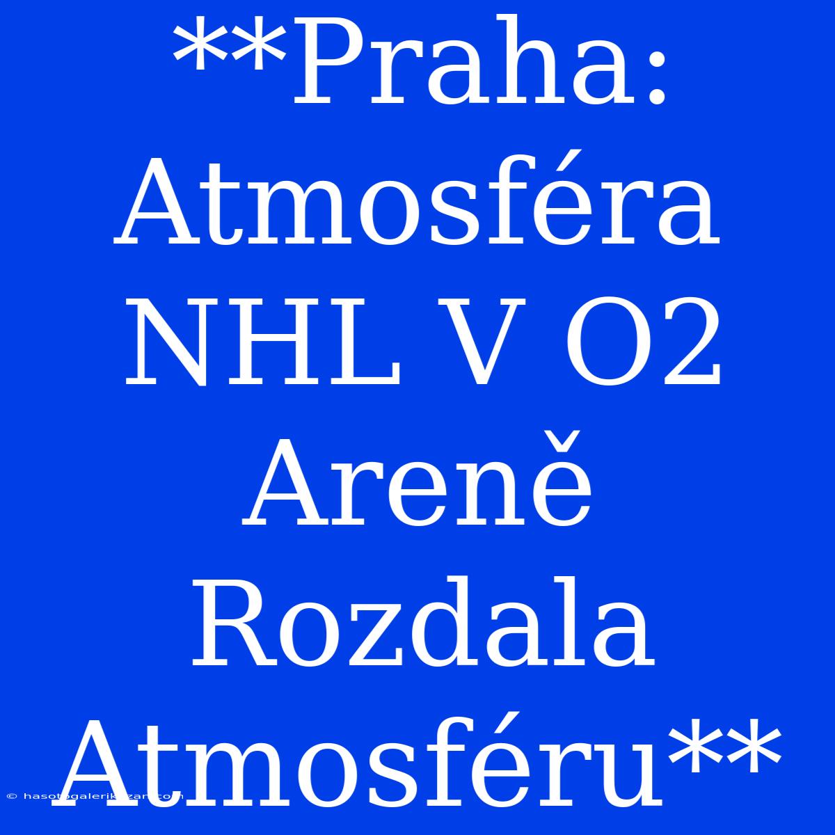 **Praha: Atmosféra NHL V O2 Areně Rozdala Atmosféru** 