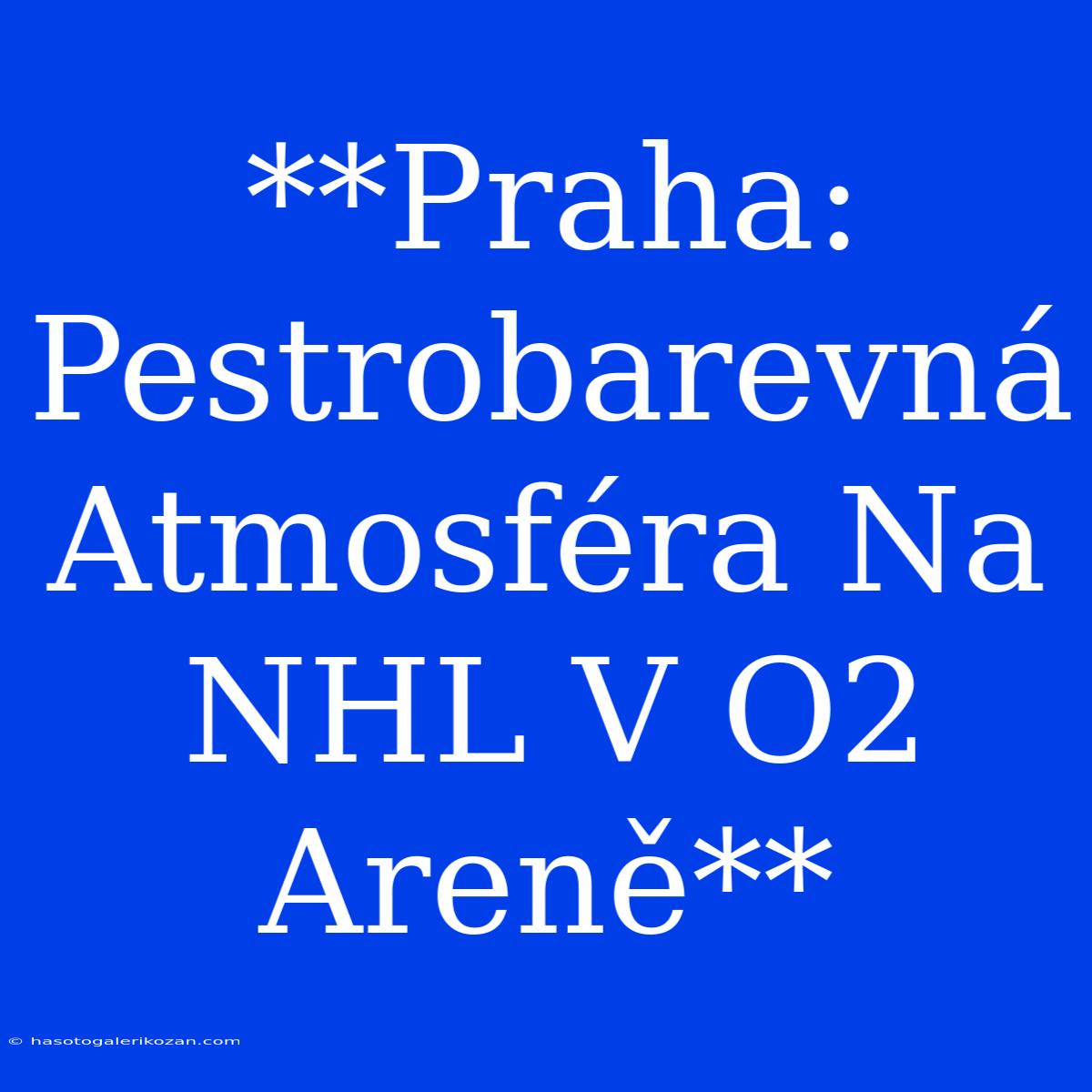 **Praha: Pestrobarevná Atmosféra Na NHL V O2 Areně**