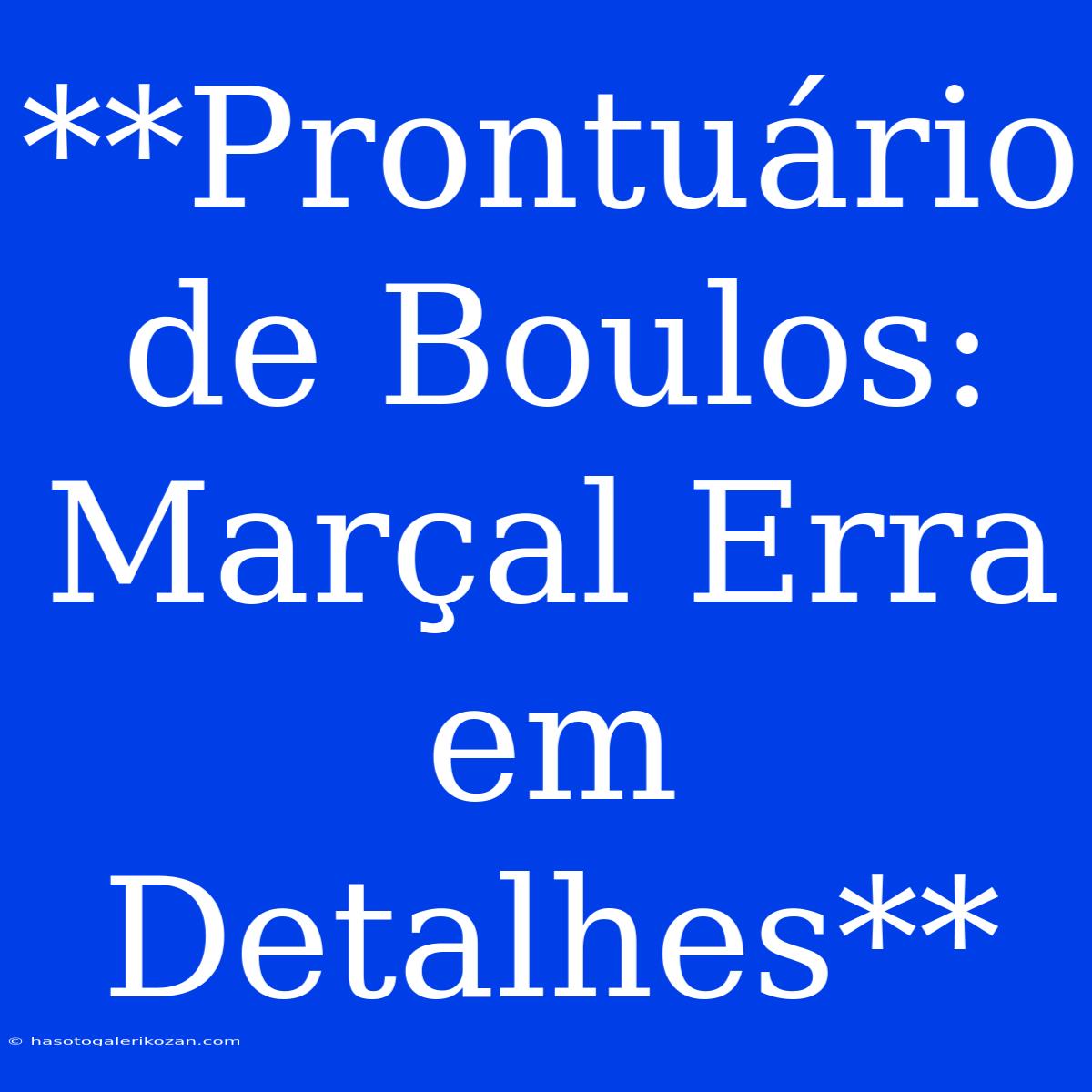 **Prontuário De Boulos: Marçal Erra Em Detalhes**