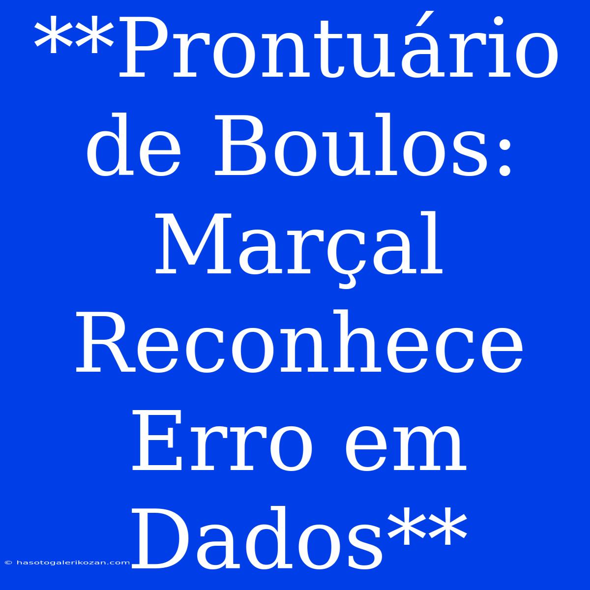 **Prontuário De Boulos: Marçal Reconhece Erro Em Dados**