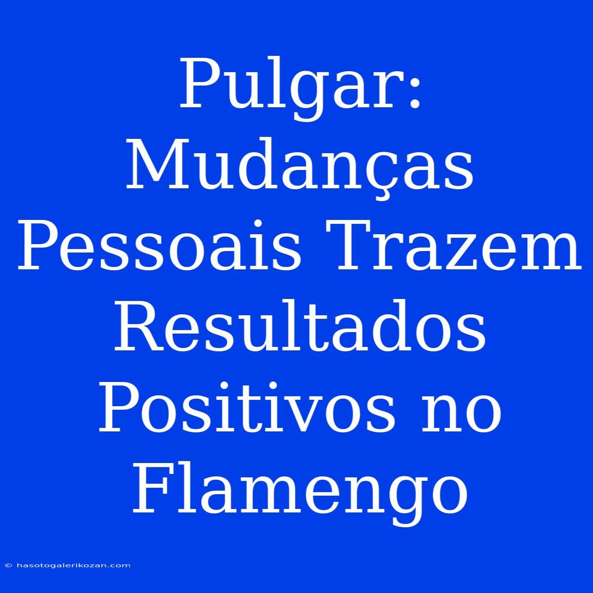 Pulgar: Mudanças Pessoais Trazem Resultados Positivos No Flamengo