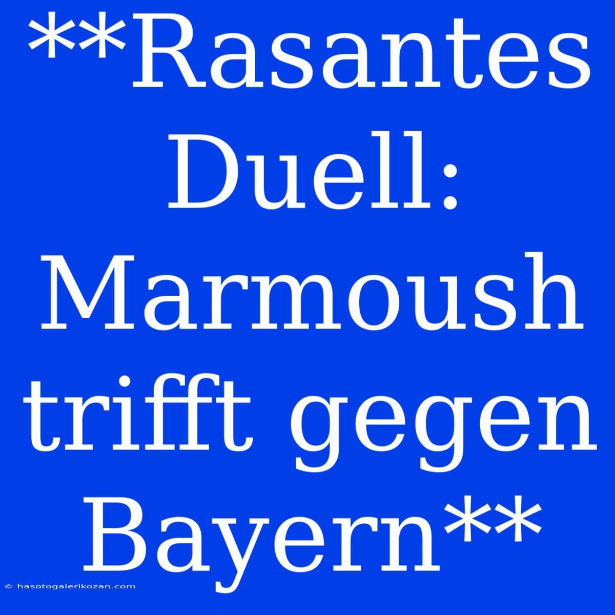 **Rasantes Duell: Marmoush Trifft Gegen Bayern**