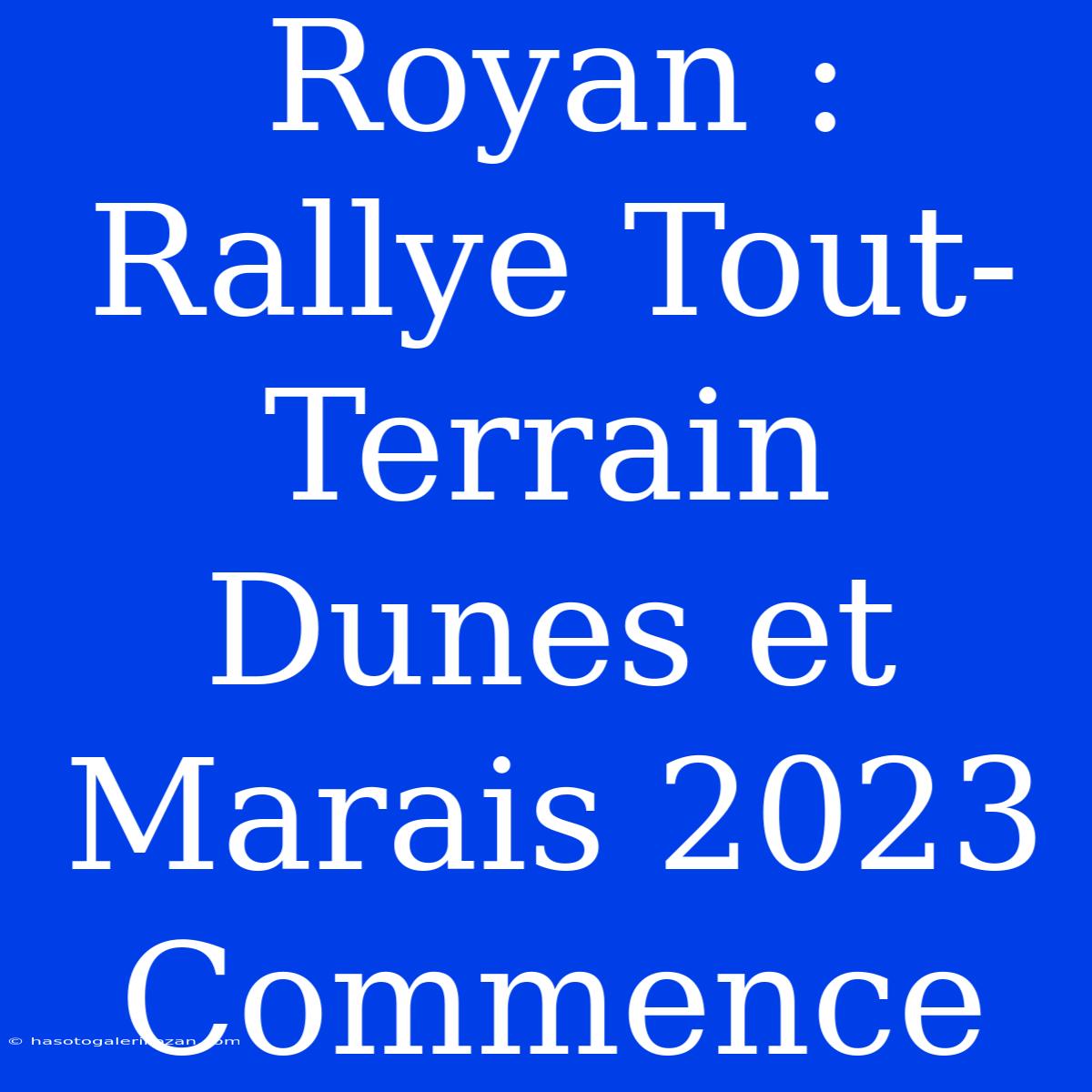 Royan : Rallye Tout-Terrain Dunes Et Marais 2023 Commence