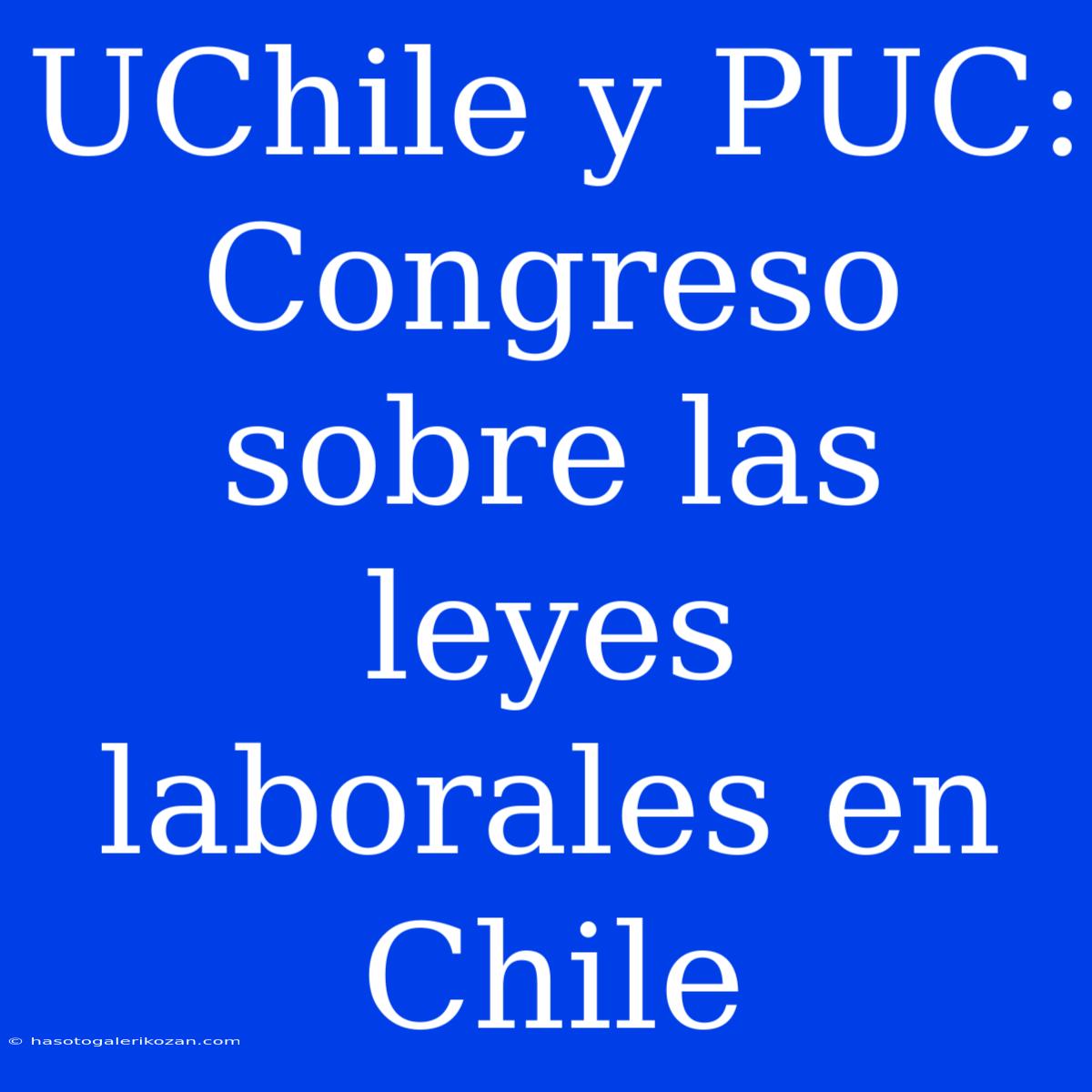 UChile Y PUC: Congreso Sobre Las Leyes Laborales En Chile