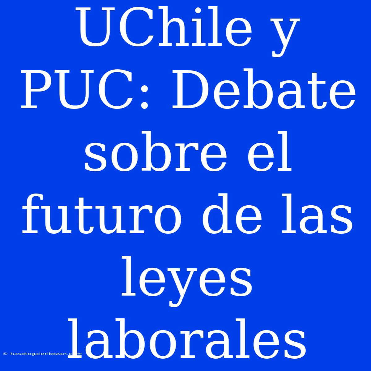 UChile Y PUC: Debate Sobre El Futuro De Las Leyes Laborales