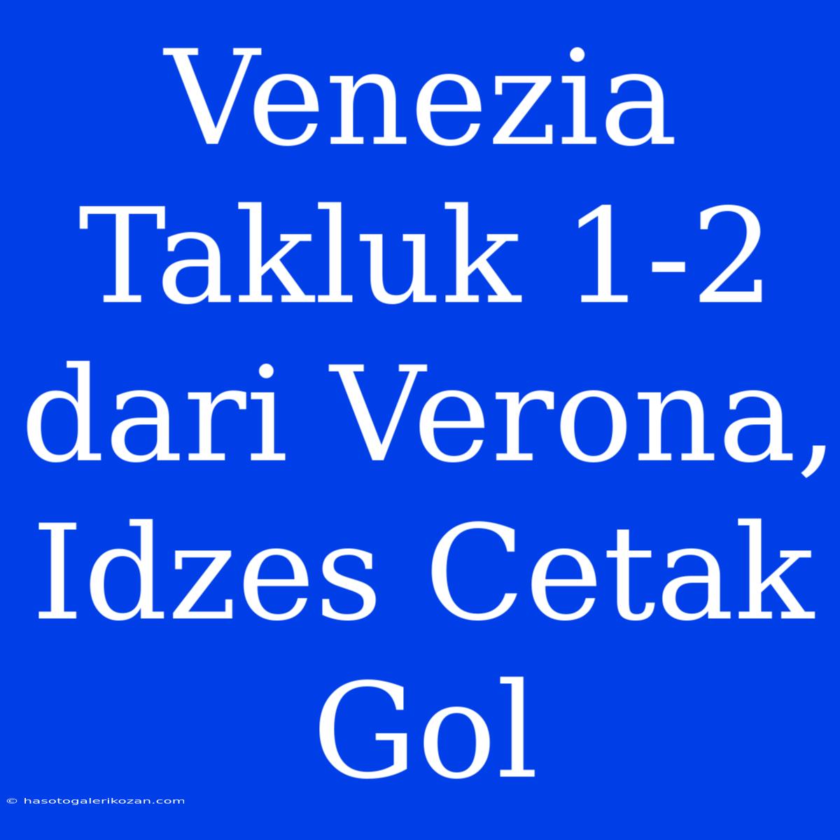 Venezia Takluk 1-2 Dari Verona, Idzes Cetak Gol